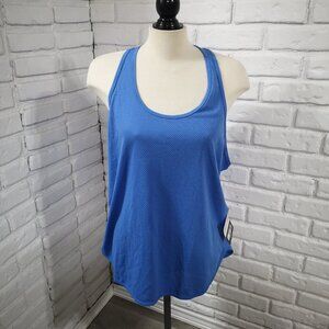 NWT Hyba Ladies Size XXL Blue Racer Back Moisture Wicking Breathable Active Top